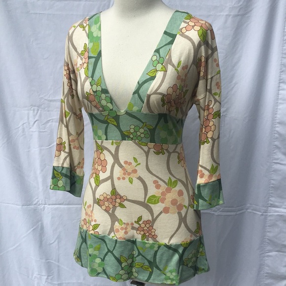 Belted Patterned Knit Tunic - Picture 1 of 3